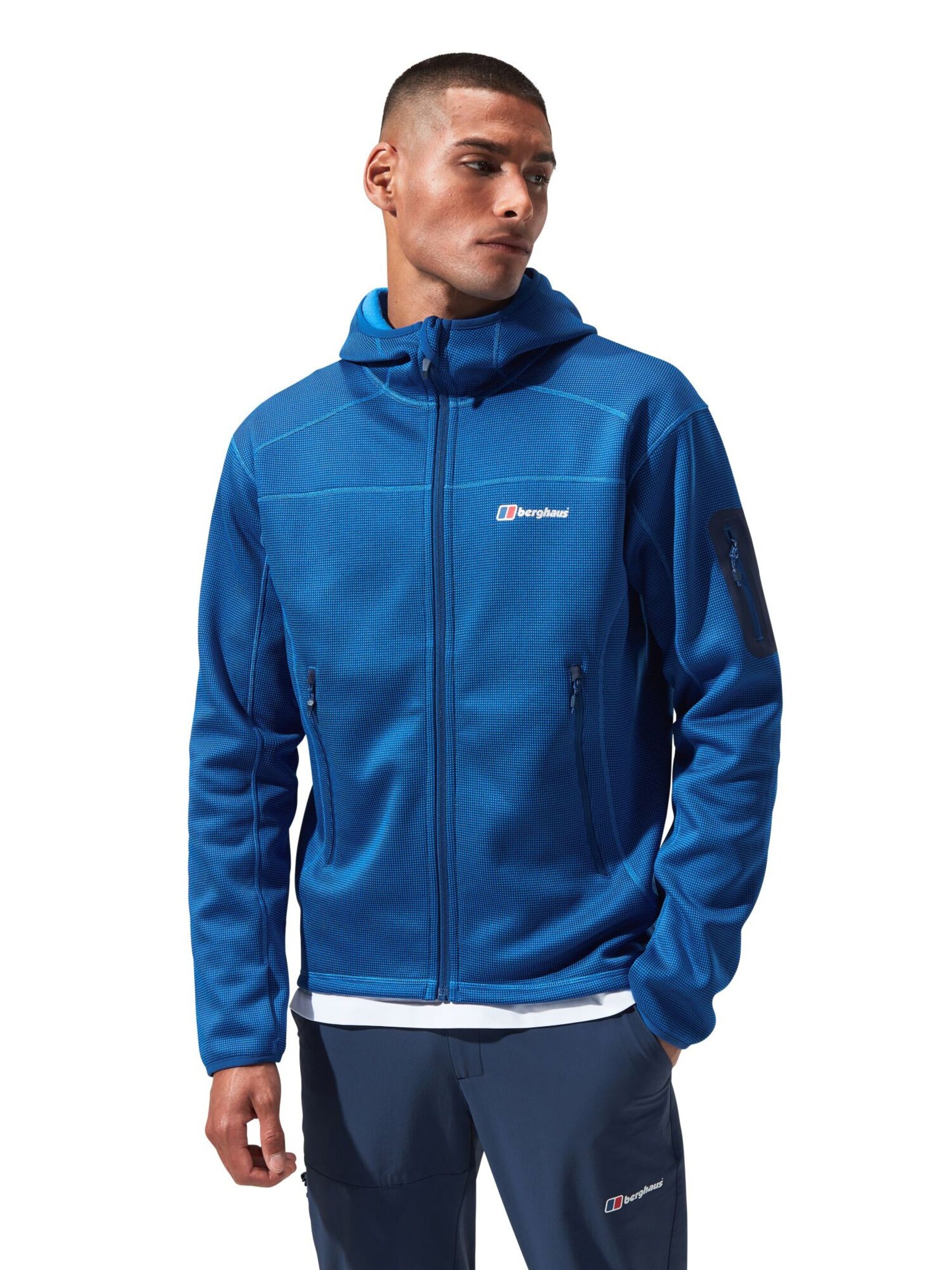 Berghaus Fleece jas 'Pravitale 2.0' in Blauw: voorkant