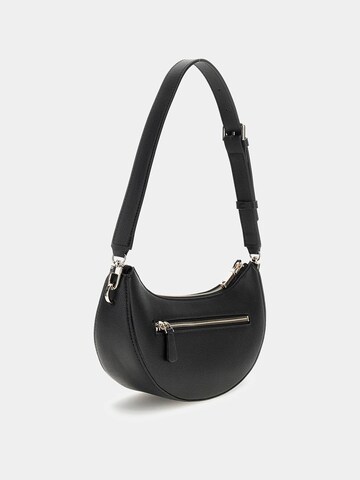 GUESS Schultertasche 'Nastra' in Schwarz