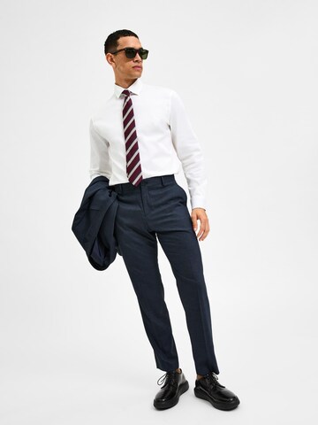 SELECTED HOMME Slim fit Pleated Pants 'Logan' in Blue