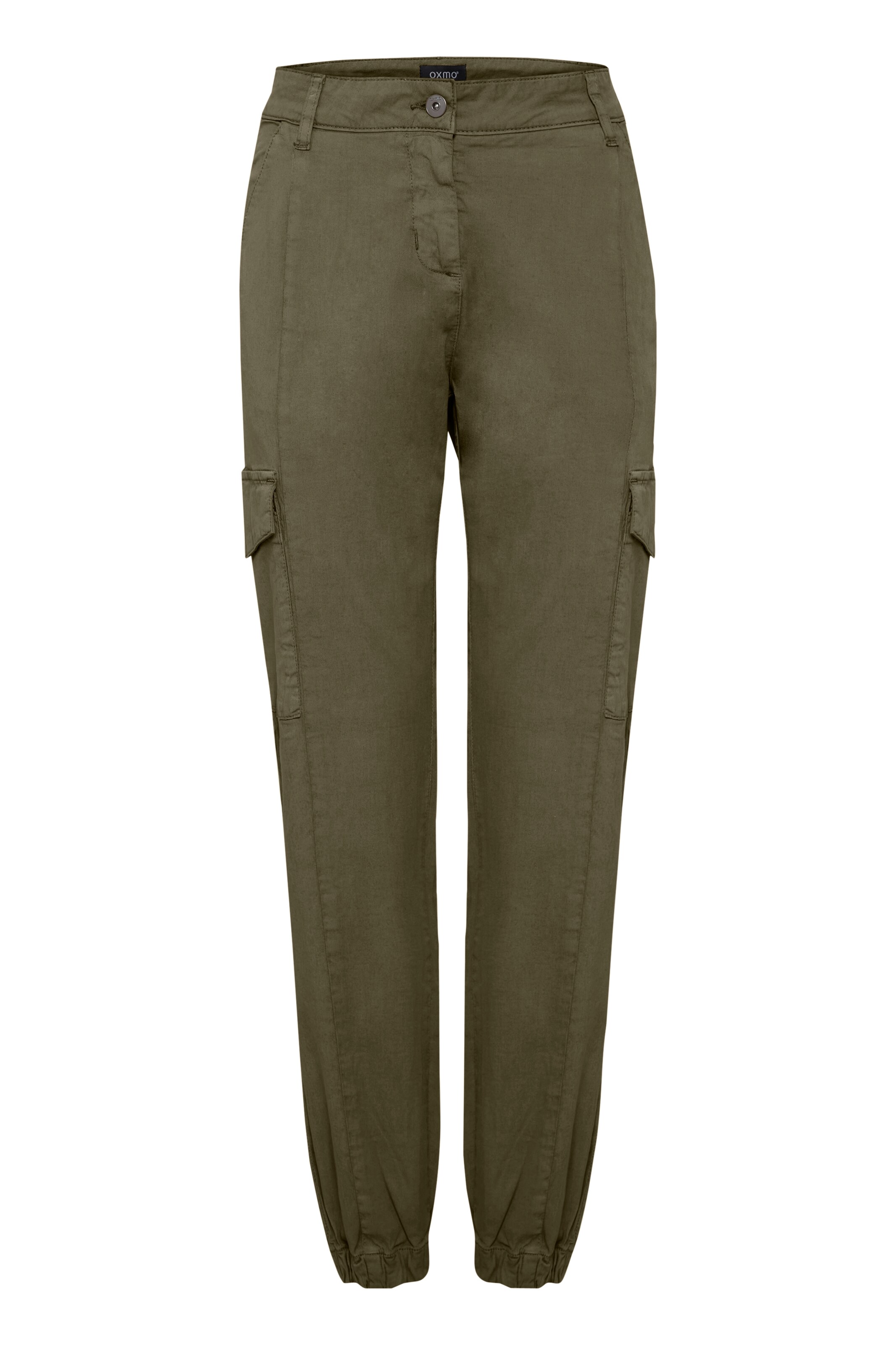Oxmo Tapered Cargo trousers in Green: front