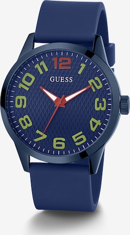 GUESS Analoog horloge ' GAMUT ' in Blauw: voorkant