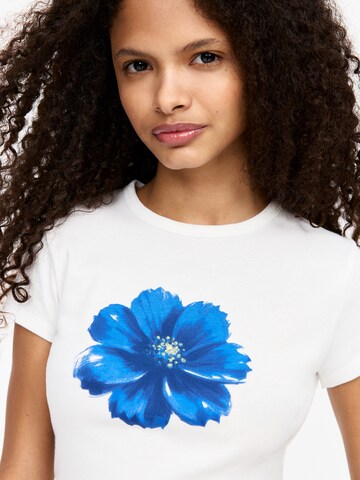 Pull&Bear T-shirt i vit
