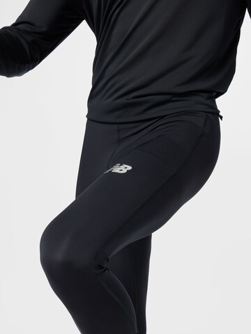 new balance Skinny Sporthose in Schwarz