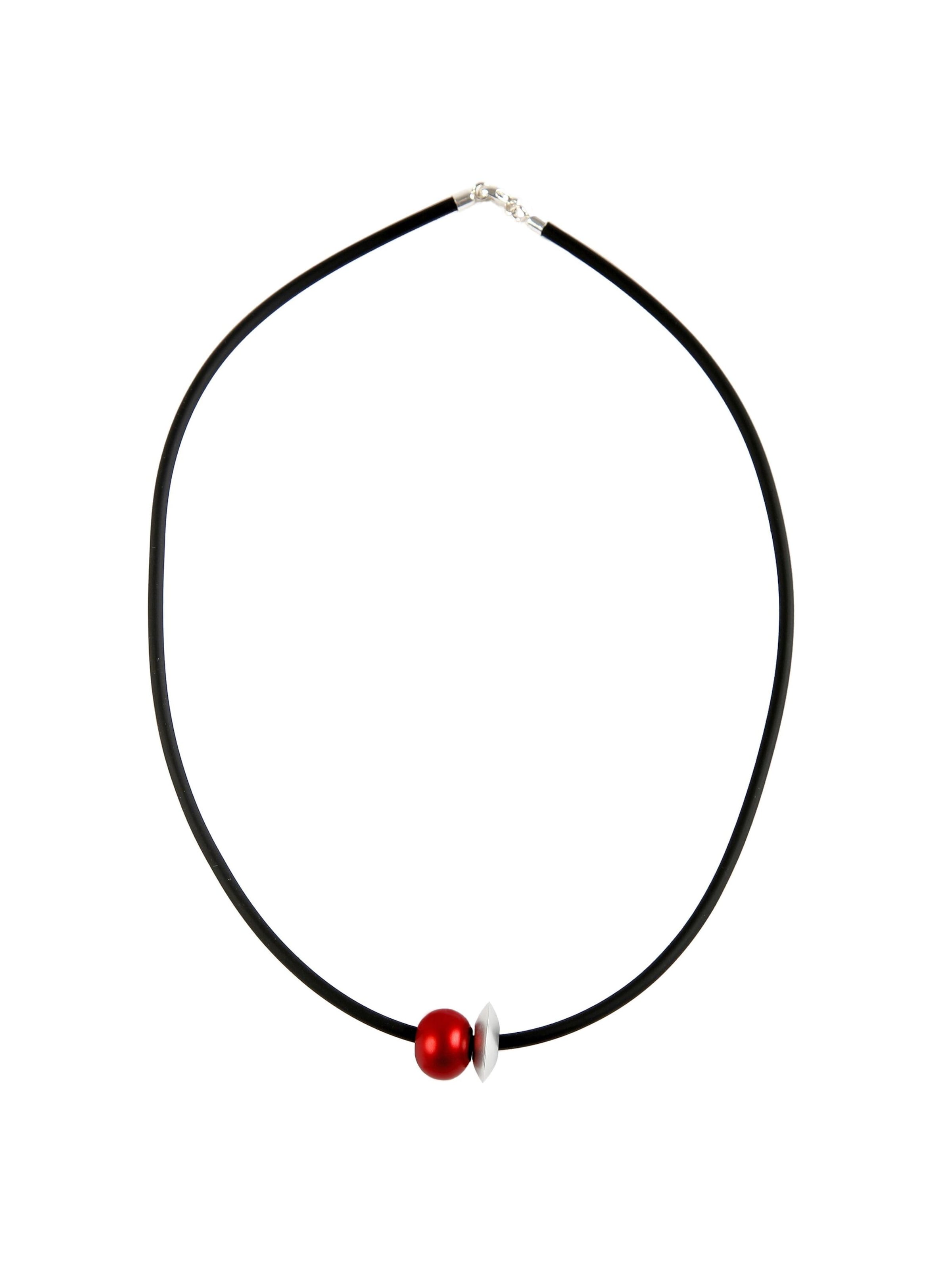 DeMarie Necklace in Red / Black / Silver, Item view