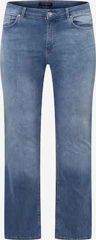 ONLY Carmakoma Flared Jeans 'Willy' in Blauw: voorkant