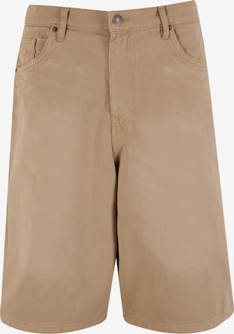 Pantalon Urban Classics en beige : devant