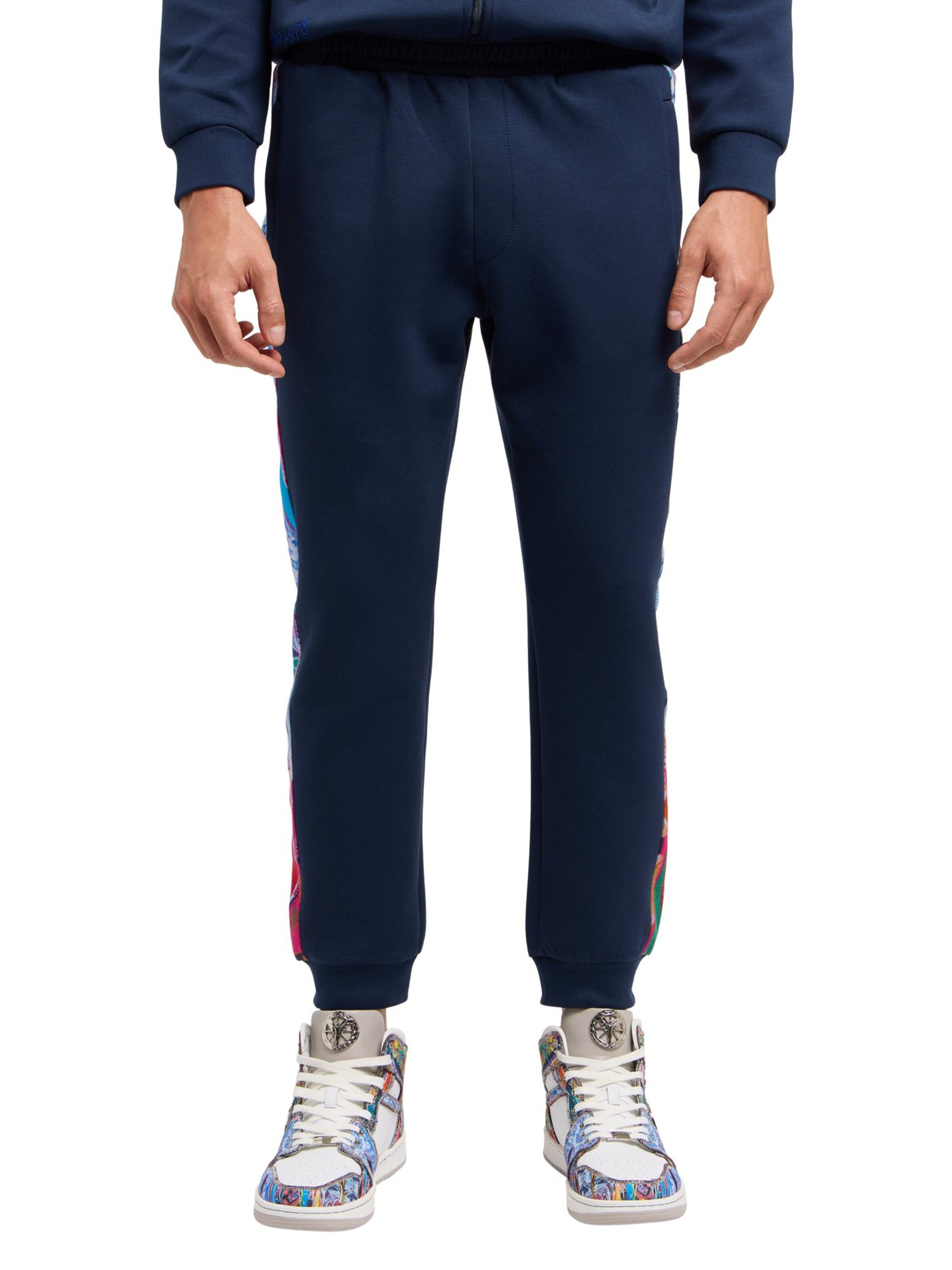 Carlo Colucci Tapered Hose 'Di Sandro' in Blau: Vorderseite
