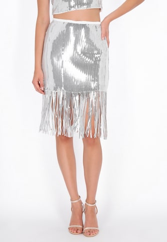 myMo at night Skirt in Silver: front