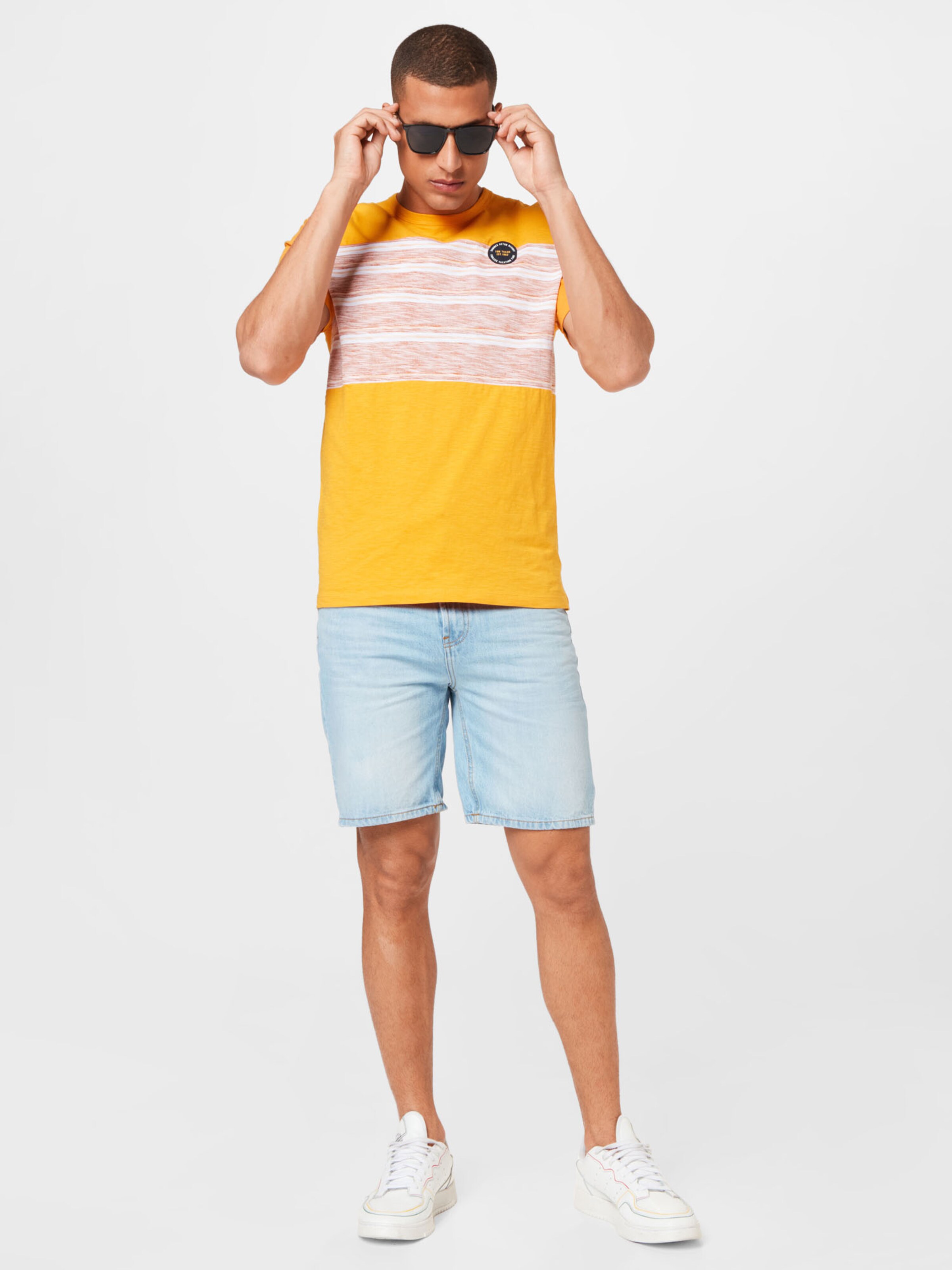 Männer Große Größen TOM TAILOR T-Shirt in Gelb - RH48618