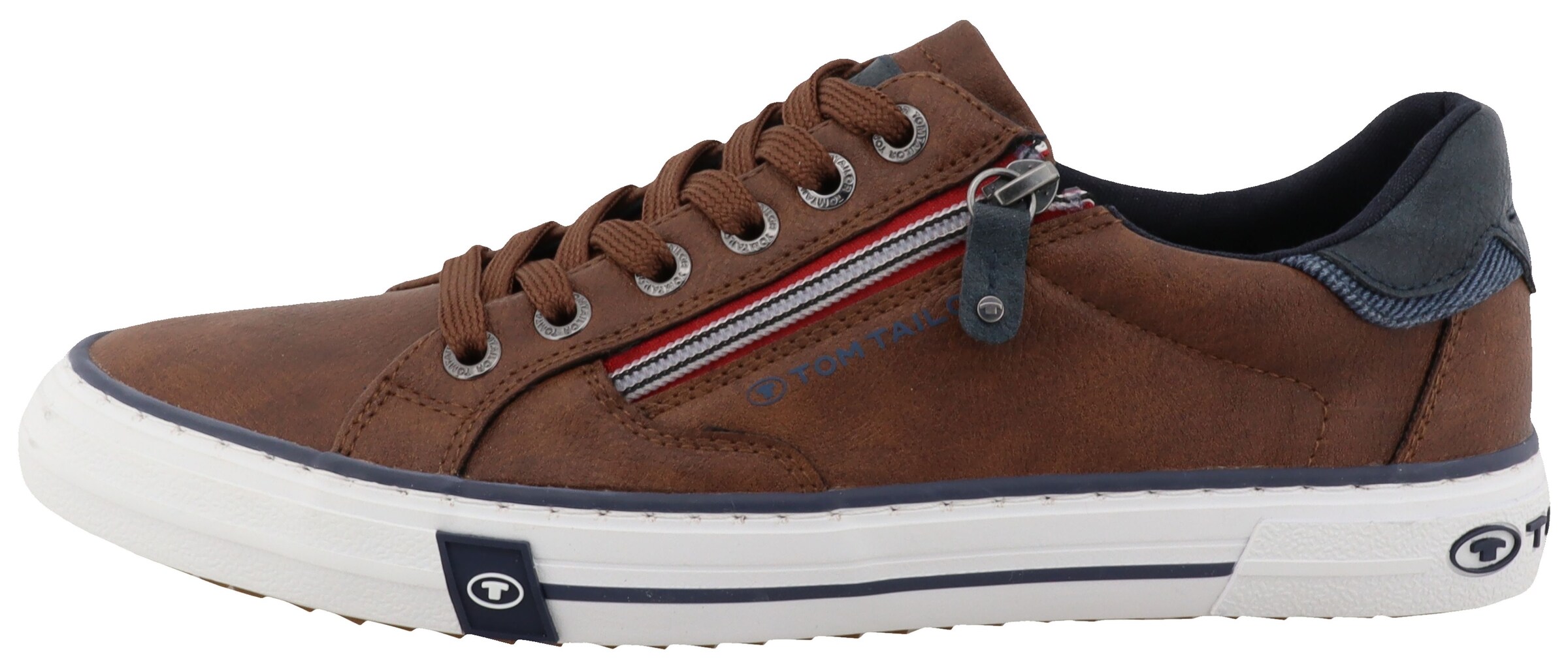 TOM TAILOR Sneakers in Brown