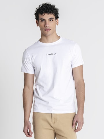 Gianni Kavanagh Shirt 'Signature' in Wit: voorkant