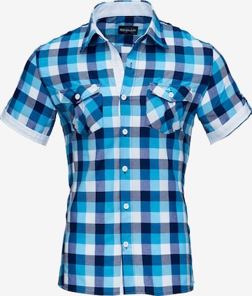 Reslad Slim Fit Hemd 'RS7065' in Blau: Vorderseite