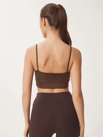 Bustier Soutien-gorge de sport Happiness İstanbul en marron