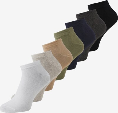 JACK & JONES Socks in Graphite / Olive / Black / White, Item view