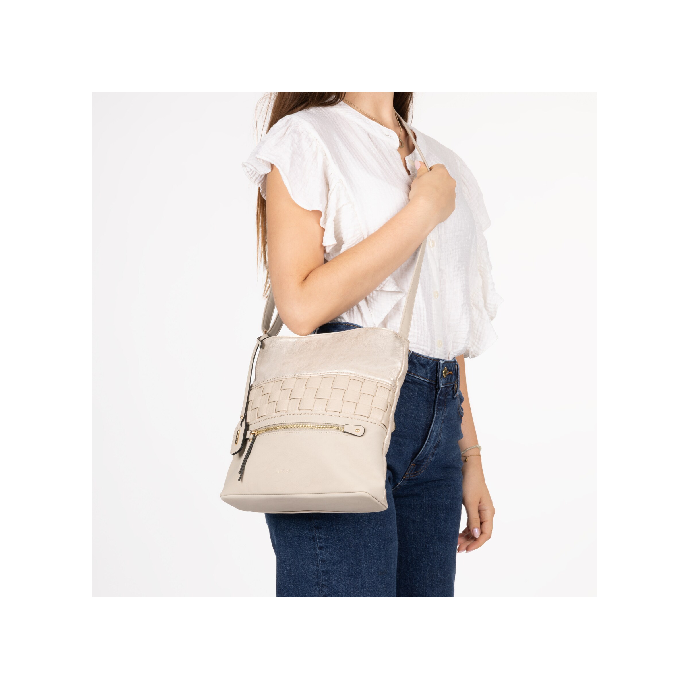 Sac à bandoulière 'H1301' Rieker en beige