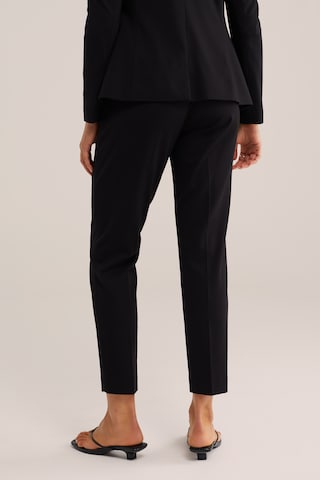 WE Fashion Slimfit Ráncos nadrág - fekete