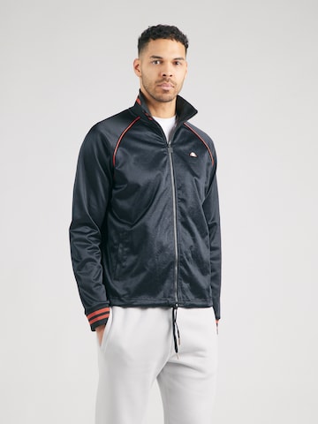 ELLESSE Sweatjacke 'Casarino' in Schwarz: Vorderseite
