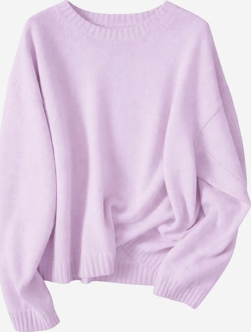 BELLEMERE NEW YORK Pullover 'Kaschmirpullover mit U-Boot-Ausschnitt' in Pink: Vorderseite
