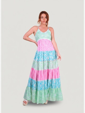 Robe 'Robe Longue Sandra' Miss June en mélange de couleurs