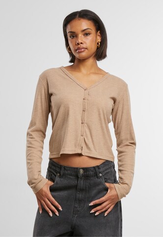 Urban Classics Knit cardigan in Beige