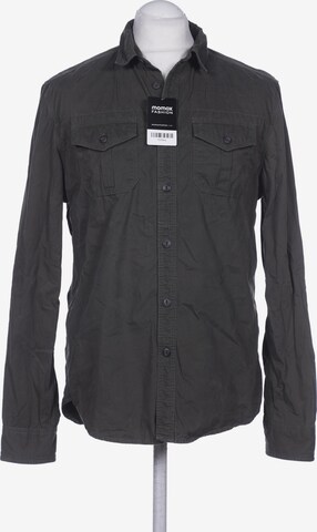 Superdry Button Up Shirt in L in Green: front