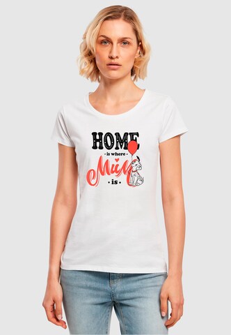 T-shirt 'Mother's Day - 101 Dalmatians Home Is Where Mum Is' ABSOLUTE CULT en blanc : devant