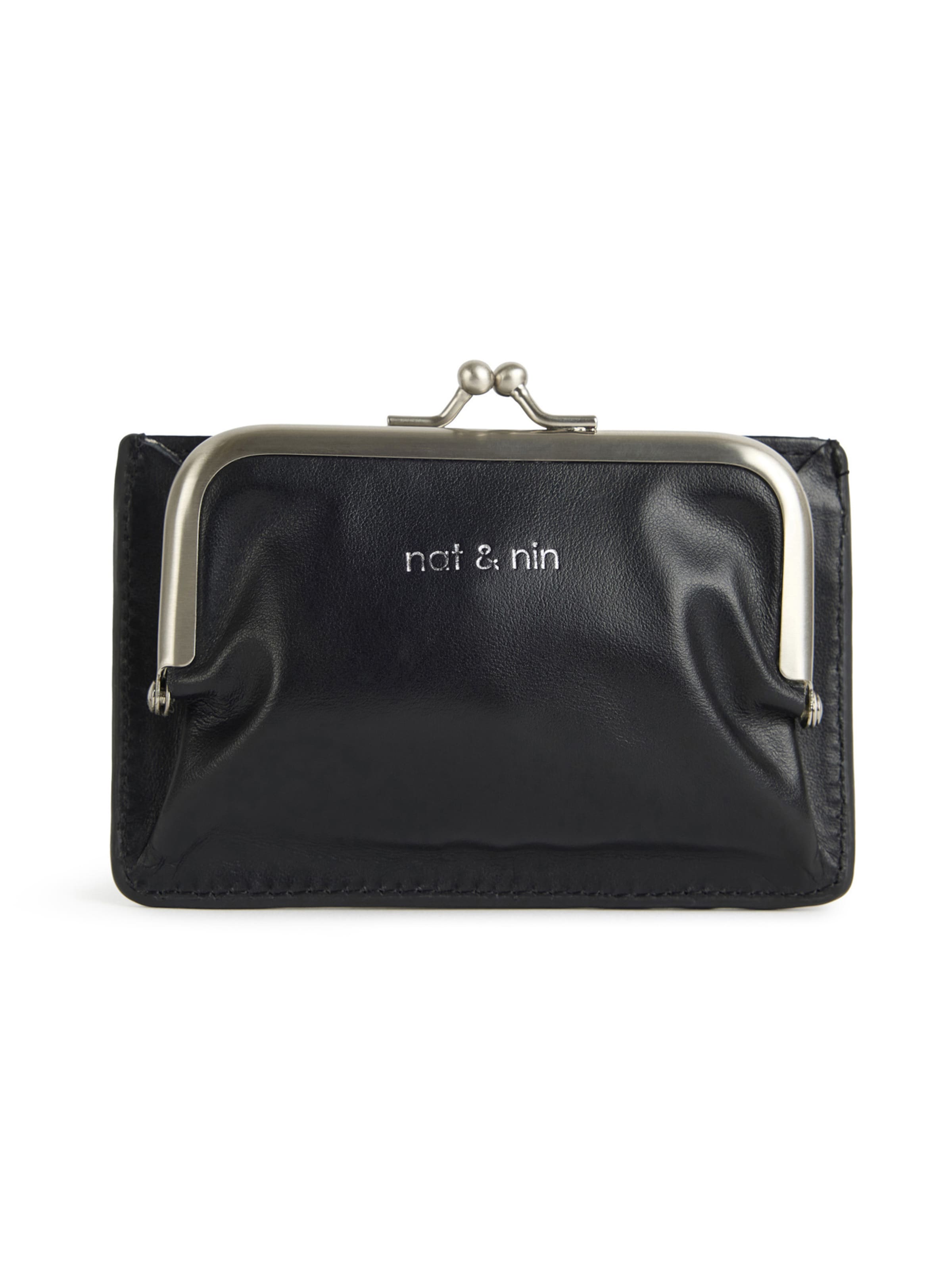 Nat&Nin Πορτοφόλι ' MIRA ' σε μαύρο: μπροστά