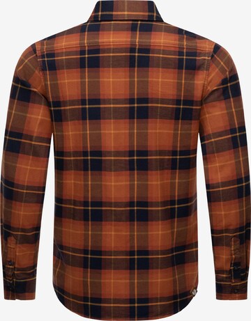 Ragwear - Ajuste regular Camisa 'Checki' en marrón