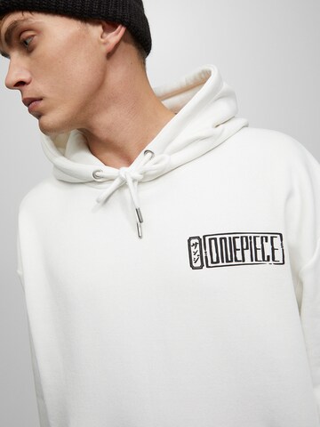 Pull&Bear Sweatshirt i hvid
