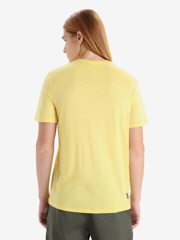 ICEBREAKER Performance shirt 'Tech Lite II Giant Ferns' in Yellow