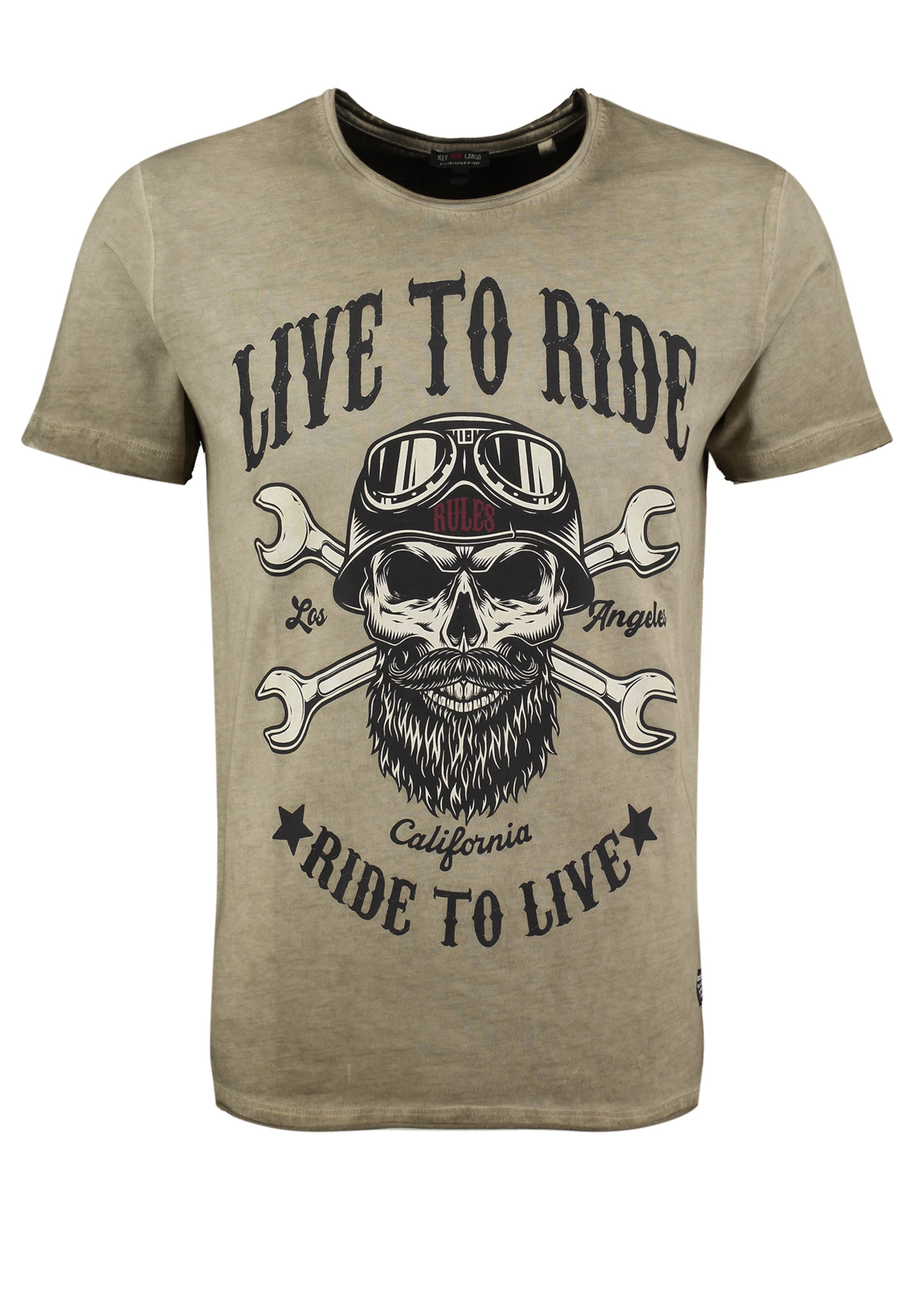 Key Largo T-Shirt 'KLMECHANIC' in Grün: Vorderseite