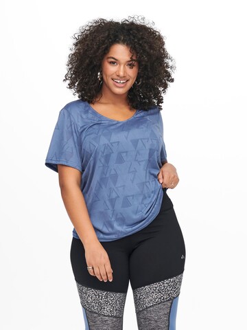 Only Play Curvy Performance Shirt 'Jue' in Blue: front