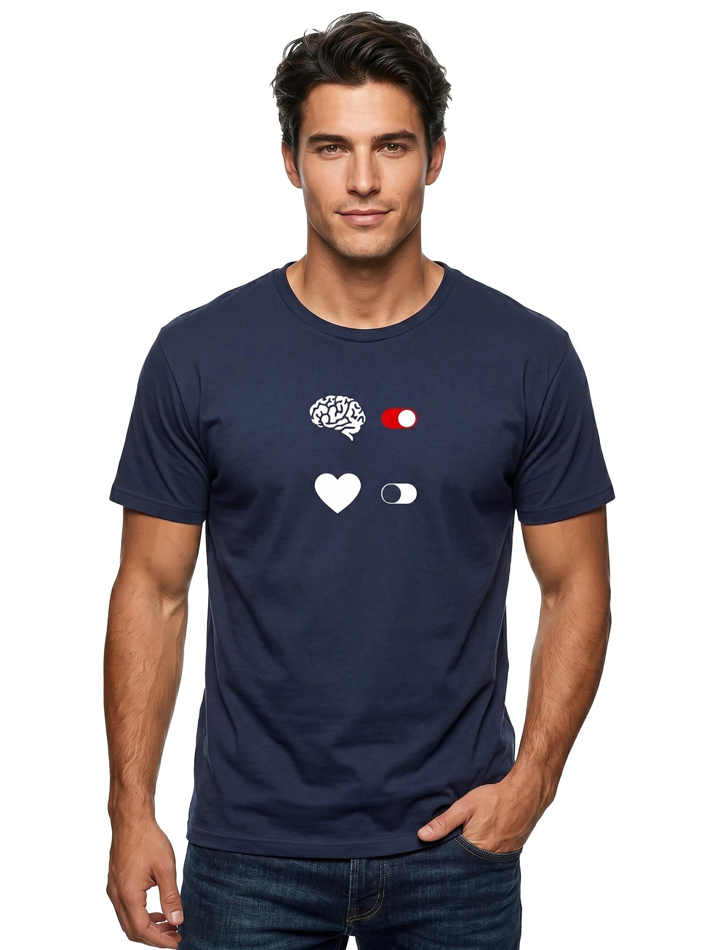 MAKAYA Shirt 'Brain On' in Blue