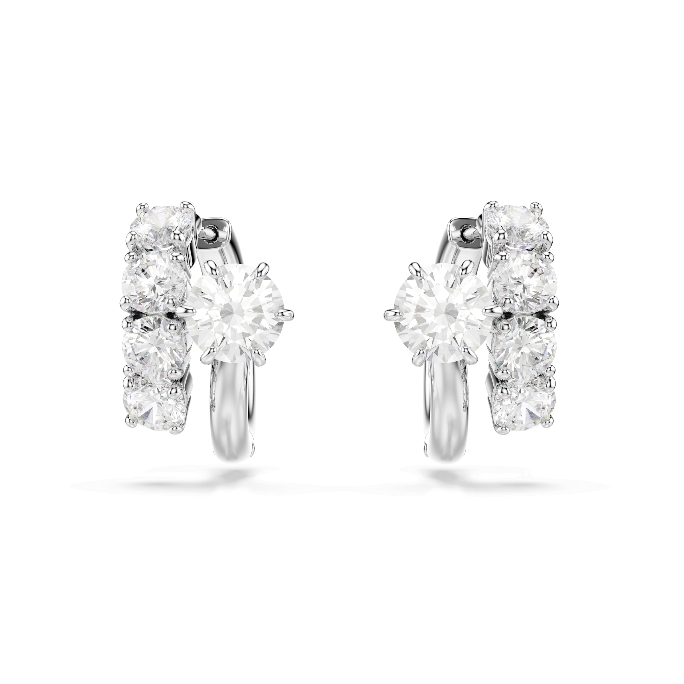 sidabrinė Swarovski Auskarai 'MATRIX'