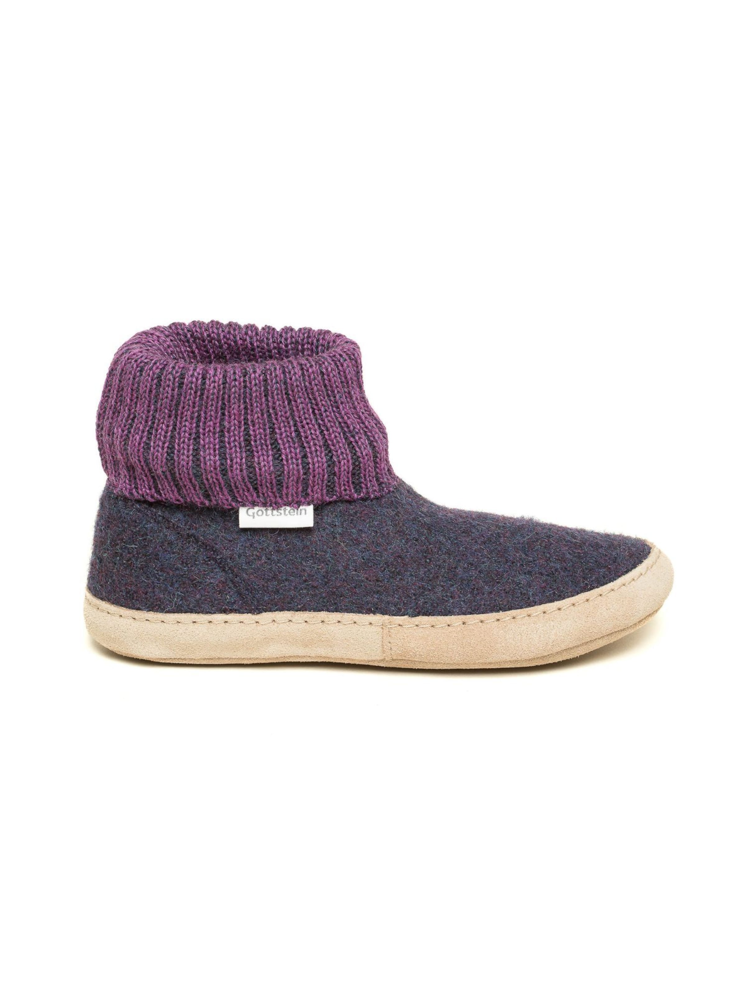 Gottstein Slippers 'Hüttenschuhe Dakota' in Purple