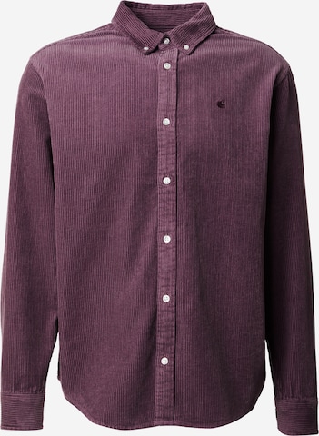 Carhartt WIP Regular Fit Paita 'Madison' värissä lila: etupuoli