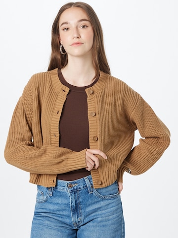 LEVI'S ® Knit cardigan 'Cat Cardigan' in Brown: front