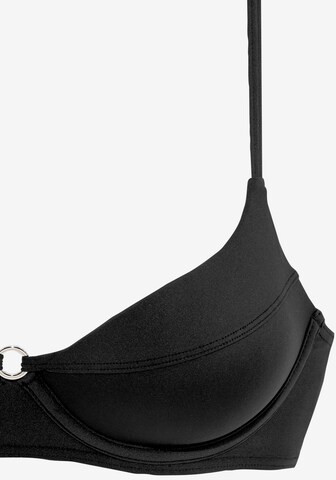 T-shirt Bikini di LASCANA in nero