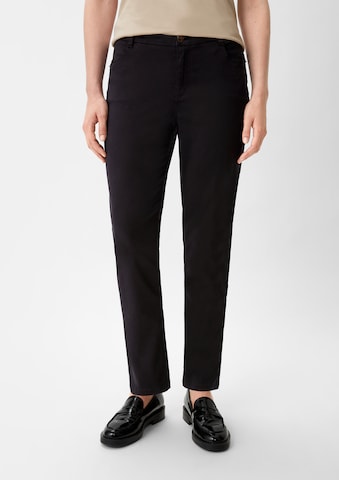 Regular Pantalon COMMA en noir : devant