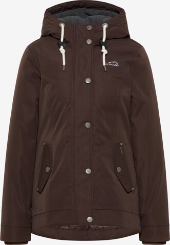 Veste fonctionnelle ICEBOUND en marron : devant