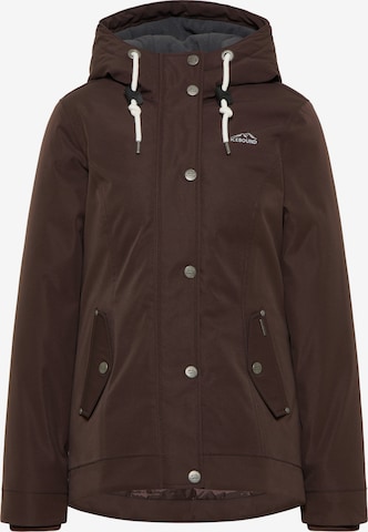 Veste fonctionnelle ICEBOUND en marron : devant