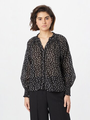 Neo Noir Blouse 'Stimma' in Zwart: voorkant