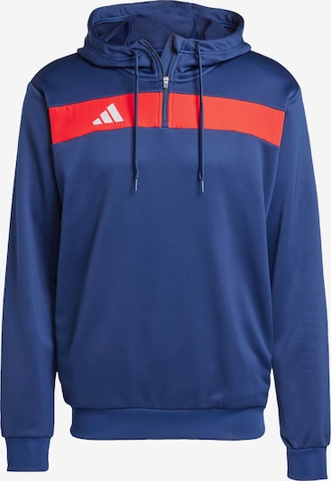 Sportinio tipo megztinis 'Tiro 25 Essentials' iš ADIDAS PERFORMANCE, spalva – tamsiai mėlyna / raudona / balta, Prekių apžvalga
