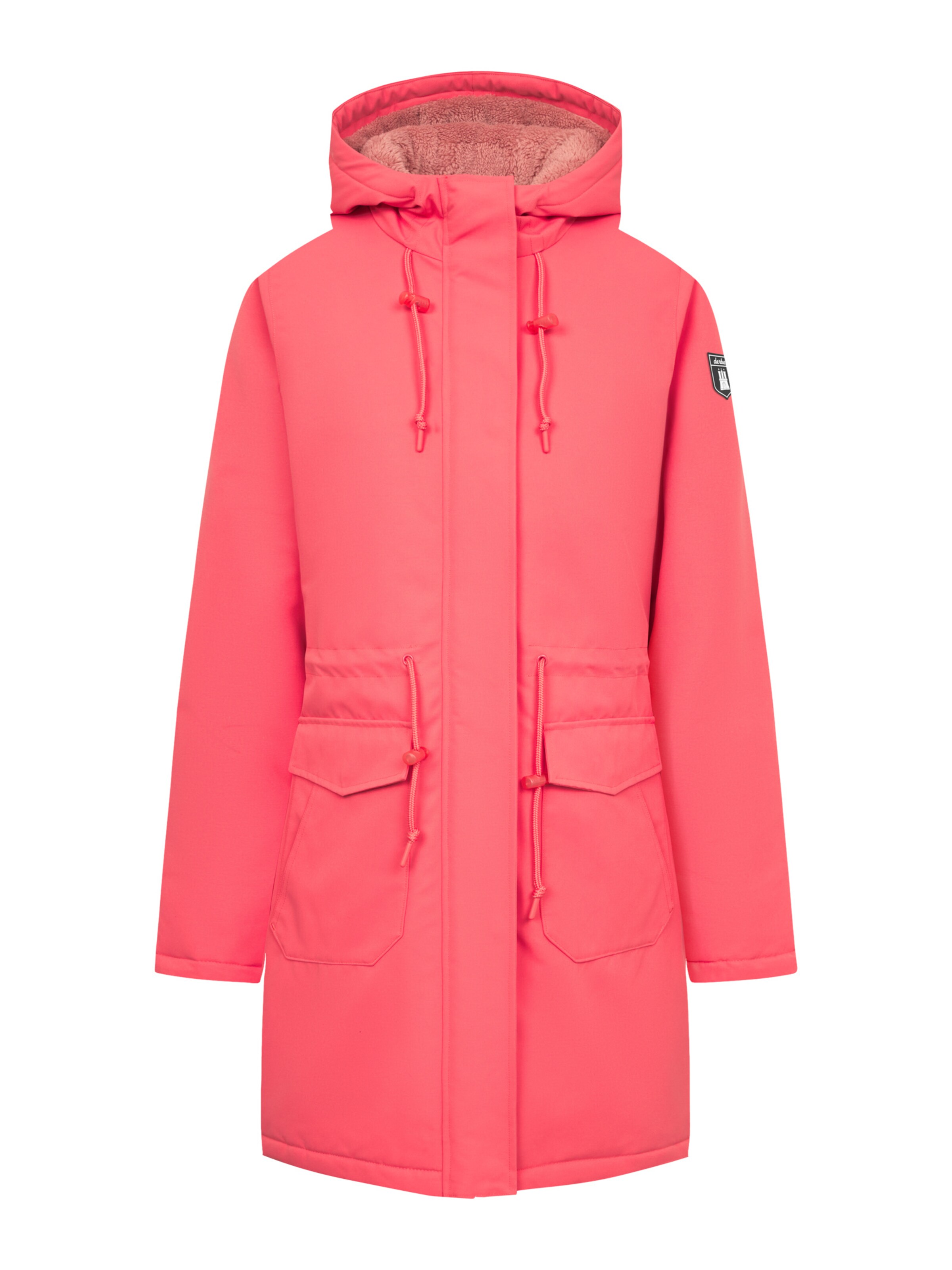 Derbe Winterjacke 'Friese Festholm 90er' in Pink: Vorderseite