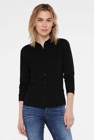 SENSES.THE LABEL Bluse in Schwarz: Vorderseite