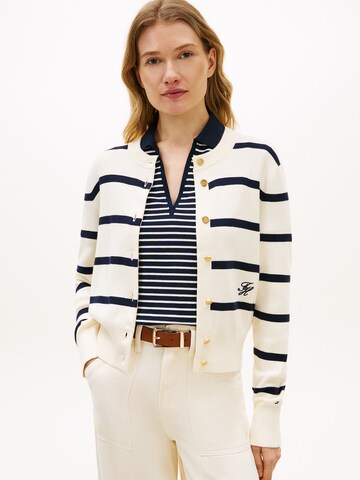 TOMMY HILFIGER Knit cardigan in Beige: front