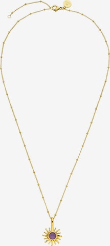 PURELEI - Colar 'Sun' em ouro: frente
