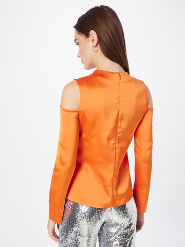 Oval Square Blouse 'Dance' in Orange