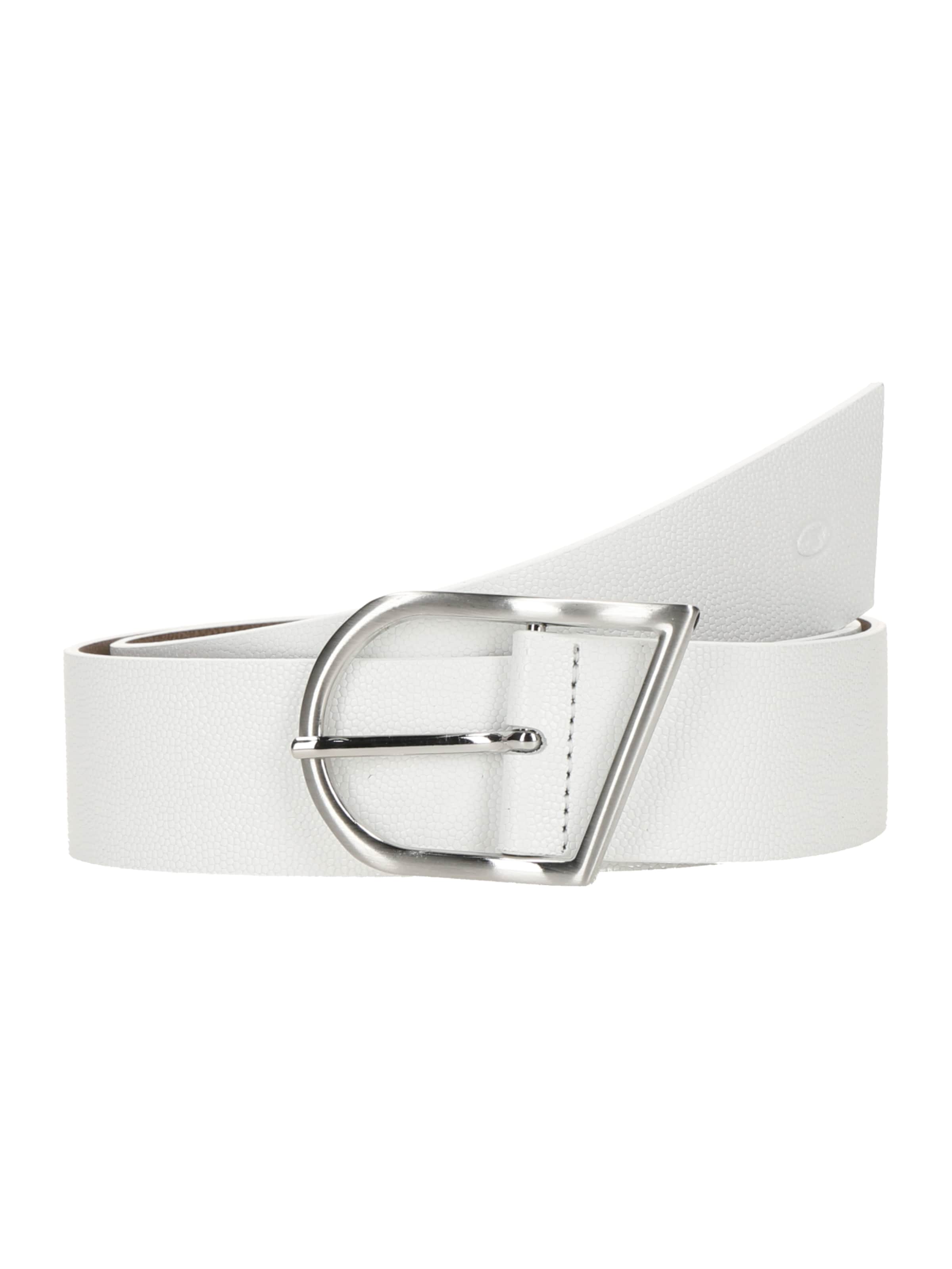 TOM TAILOR Belt 'REMI' in White: front