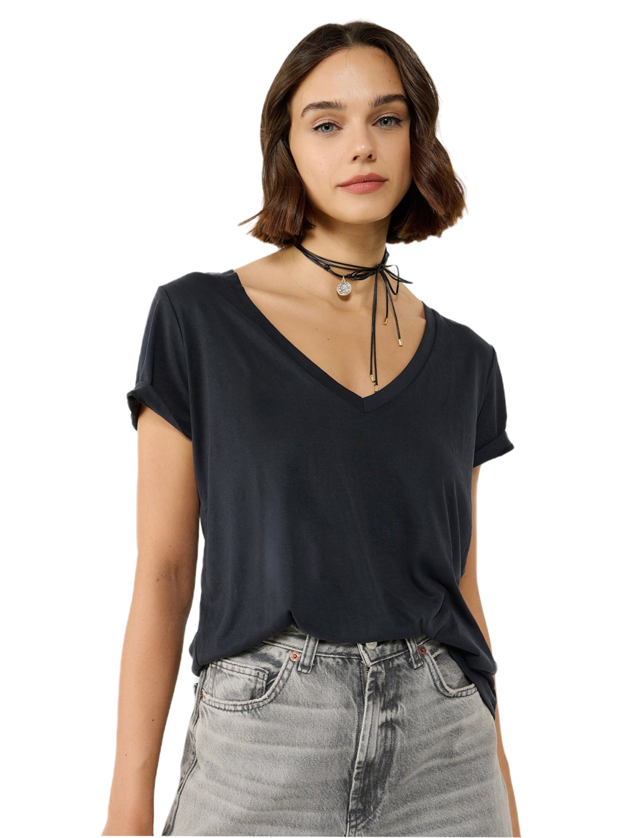 T-shirt No Matter What en noir : devant